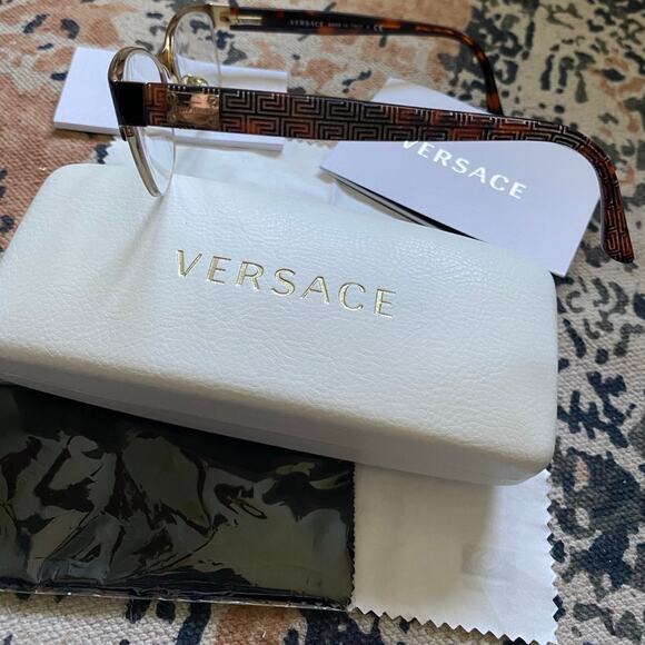 Versace Eyeglass Frames Women’s Gold Tortoise Shell main image 8